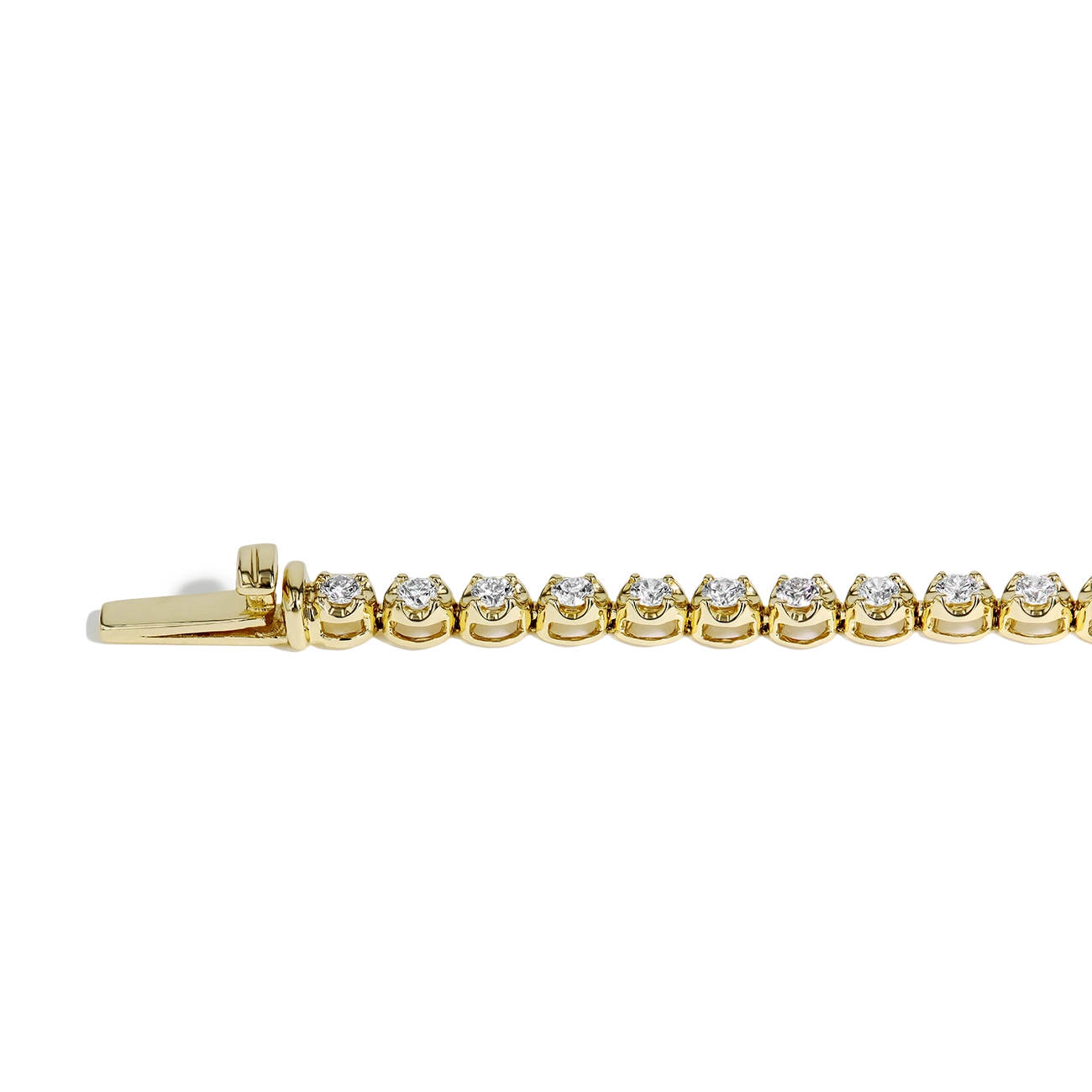 1 Carat Diamond Tennis Bracelet in 14K Yellow Gold