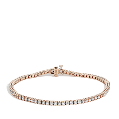 2 Carat Diamond Tennis Bracelet in 14k Rose Gold
