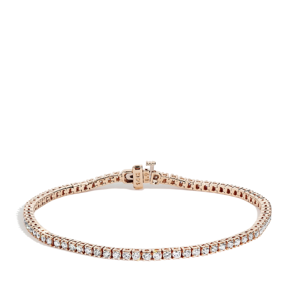 2 Carat Diamond Tennis Bracelet in 14k Rose Gold