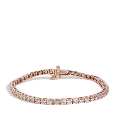 3 Carat Diamond Tennis Bracelet in 14k Rose Gold