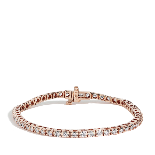 3 Carat Diamond Tennis Bracelet in 14k Rose Gold