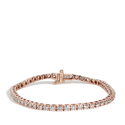 3 Carat Diamond Tennis Bracelet in 14k Rose Gold - Private Label product