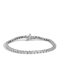 3 Carat Diamond Tennis Bracelet in 14k White Gold