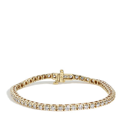 3 Carat Natural Diamond Tennis Bracelet in 14k Yellow Gold - Private Label product