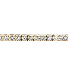 3 Carat Natural Diamond Tennis Bracelet in 14k Yellow Gold