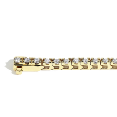 3 Carat Natural Diamond Tennis Bracelet in 14k Yellow Gold