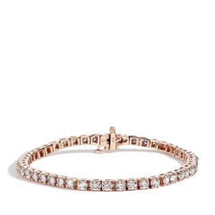 4.50 Carat Diamond Tennis Bracelet in 14k Rose Gold