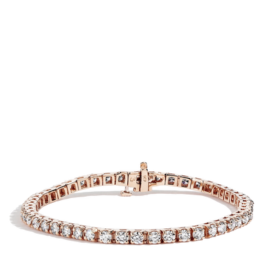4.50 Carat Diamond Tennis Bracelet in 14k Rose Gold - Private Label product