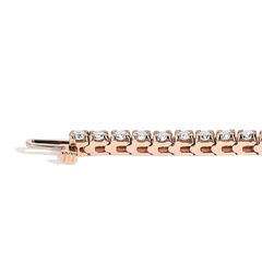 4.50 Carat Diamond Tennis Bracelet in 14k Rose Gold
