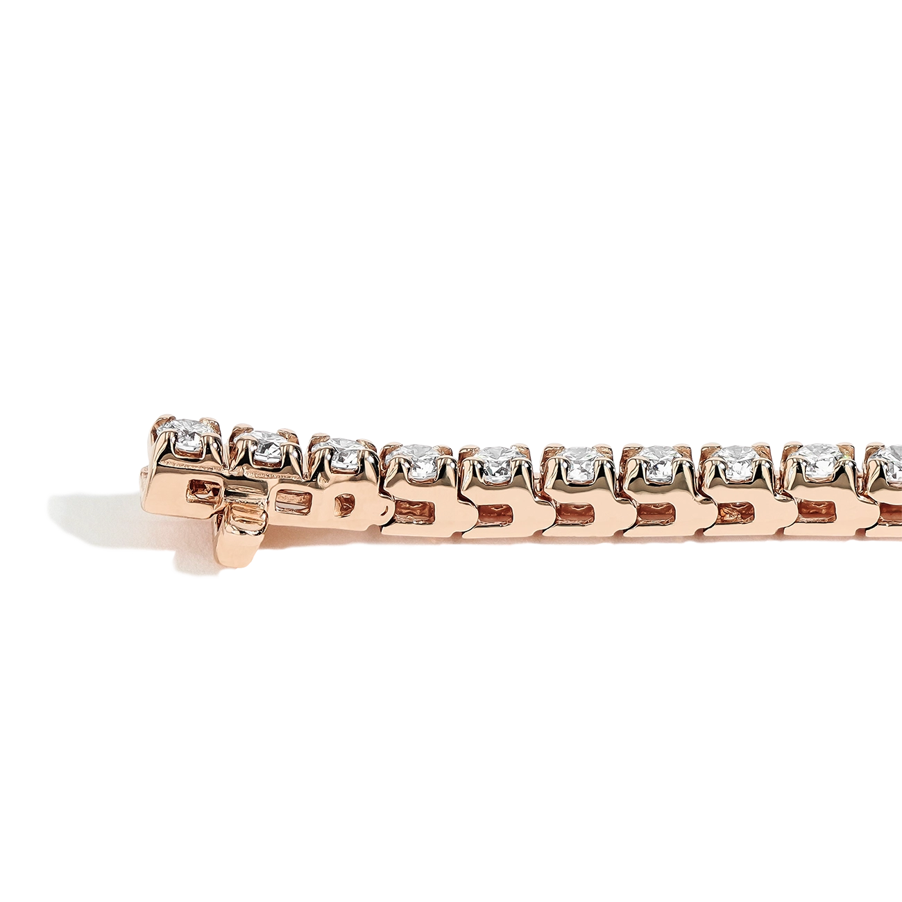 4.50 Carat Diamond Tennis Bracelet in 14k Rose Gold