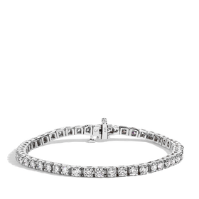 4.50 Carat Diamond Tennis Bracelet in 14k White Gold