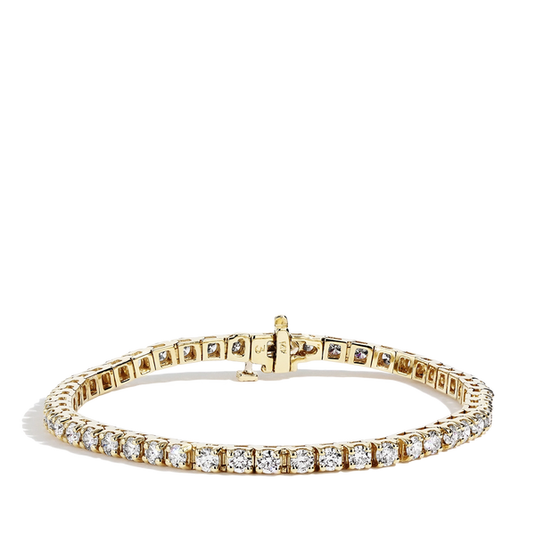 4.50 Carat Diamond Tennis Bracelet in 14k Yellow Gold