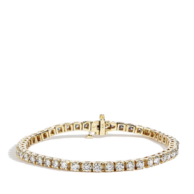 4.50 Carat Diamond Tennis Bracelet in 14k Yellow Gold