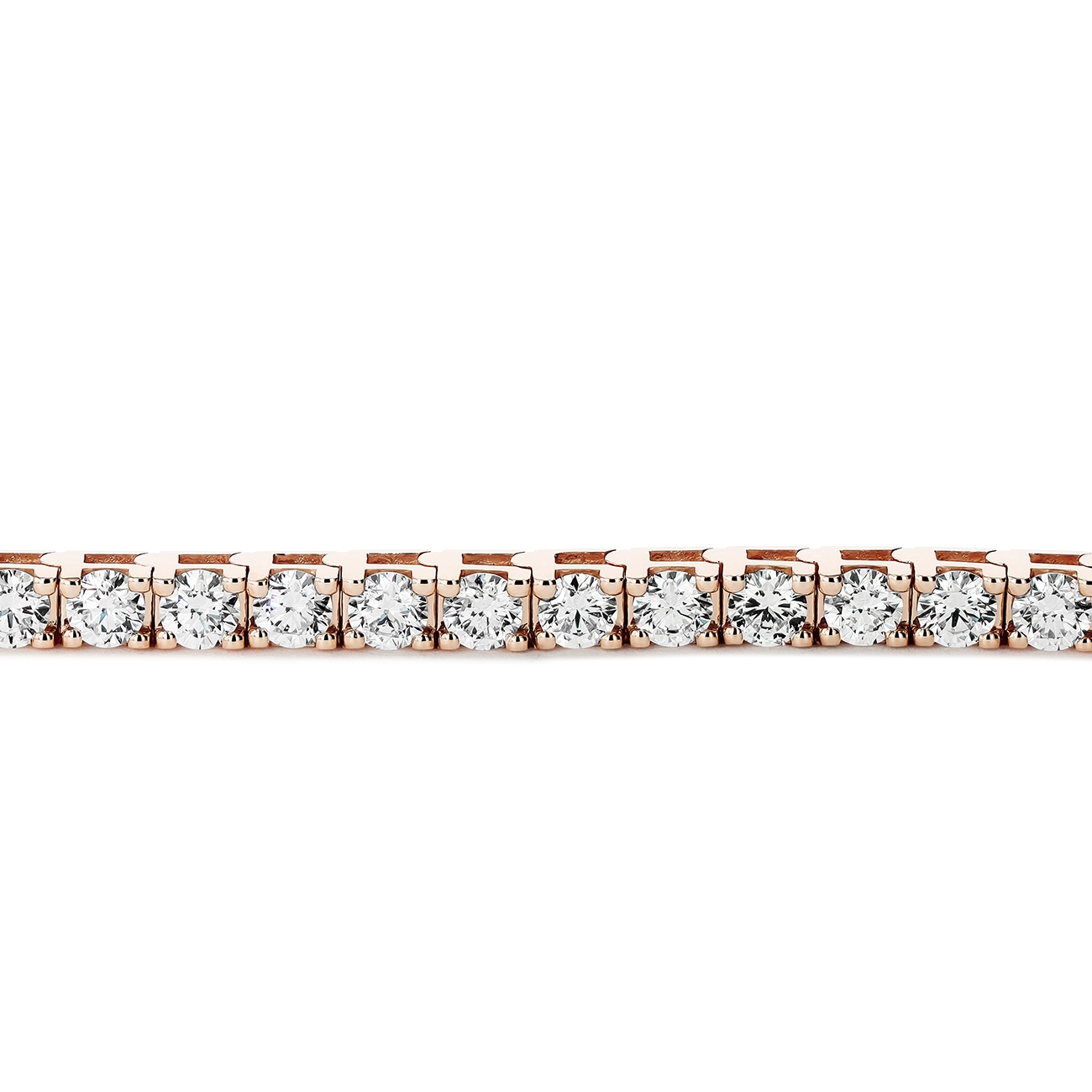 6 Carat Diamond Tennis Bracelet in 14k Rose Gold