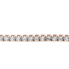 6 Carat Diamond Tennis Bracelet in 14k Rose Gold