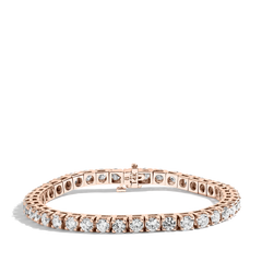 8 Carat Diamond Tennis Bracelet in 14K Rose Gold