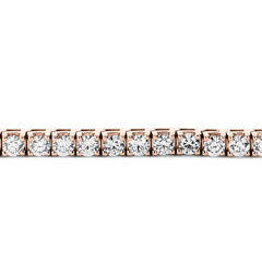 8 Carat Diamond Tennis Bracelet in 14K Rose Gold