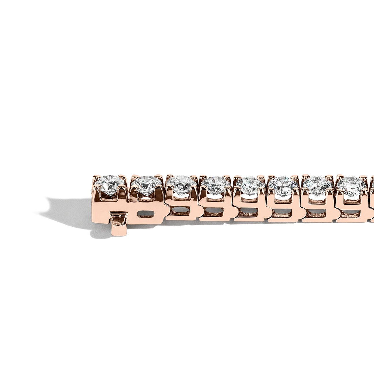 8 Carat Diamond Tennis Bracelet in 14K Rose Gold