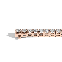 8 Carat Diamond Tennis Bracelet in 14K Rose Gold