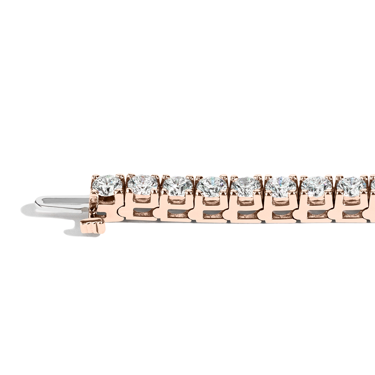 8 Carat Diamond Tennis Bracelet in 14K Rose Gold