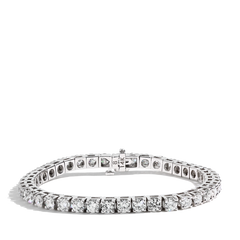 8 Carat Diamond Tennis Bracelet in 14K White Gold