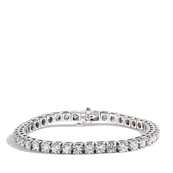 8 Carat Diamond Tennis Bracelet in 14K White Gold