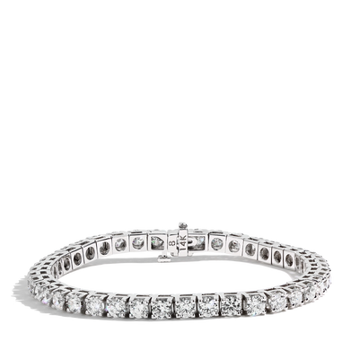 8 Carat Diamond Tennis Bracelet in 14K White Gold - Private Label product