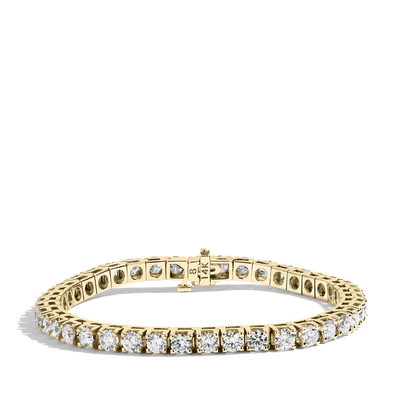 8 Carat Diamond Tennis Bracelet in 14K Yellow Gold - Private Label product
