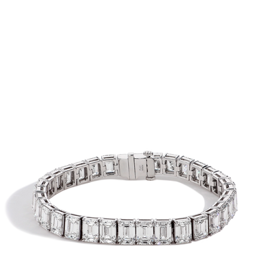 34 Carat Emerald-Cut Diamond Tennis Bracelet - J.R.DUNN product