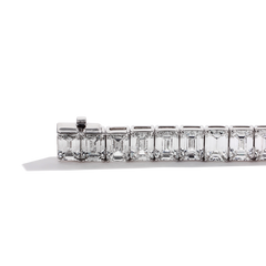 34 Carat Emerald-Cut Diamond Tennis Bracelet