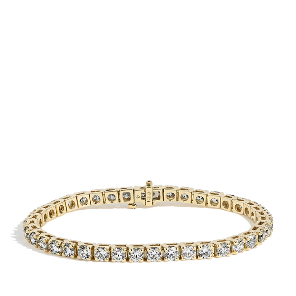 10 Carat Diamond Tennis Bracelet in 14k Yellow Gold