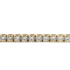 10 Carat Diamond Tennis Bracelet in 14k Yellow Gold