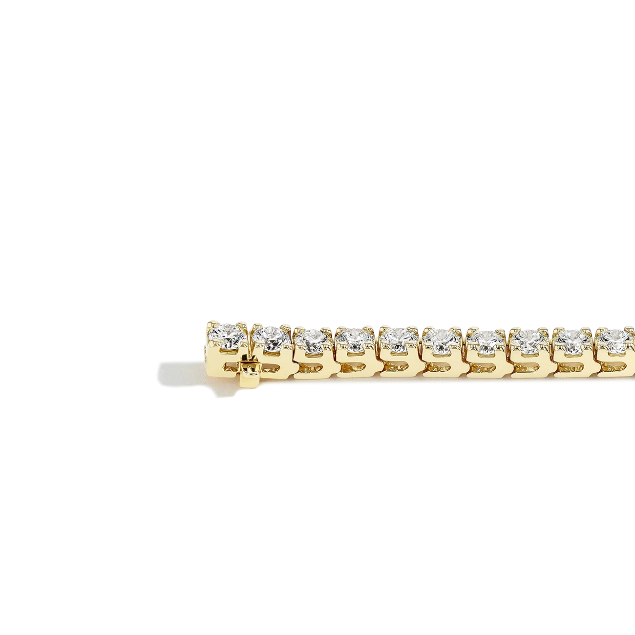 10 Carat Diamond Tennis Bracelet in 14k Yellow Gold