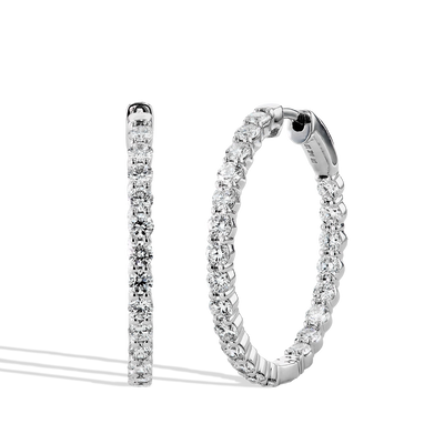 In and Out Lab Grown Diamond Hoop Earrings - Private Label product