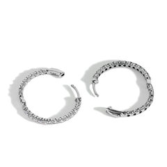 In and Out Lab Grown Diamond Hoop Earrings