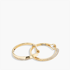 Diamond Pavé Hoop Earrings