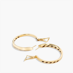 Diamond Pavé Hoop Earrings