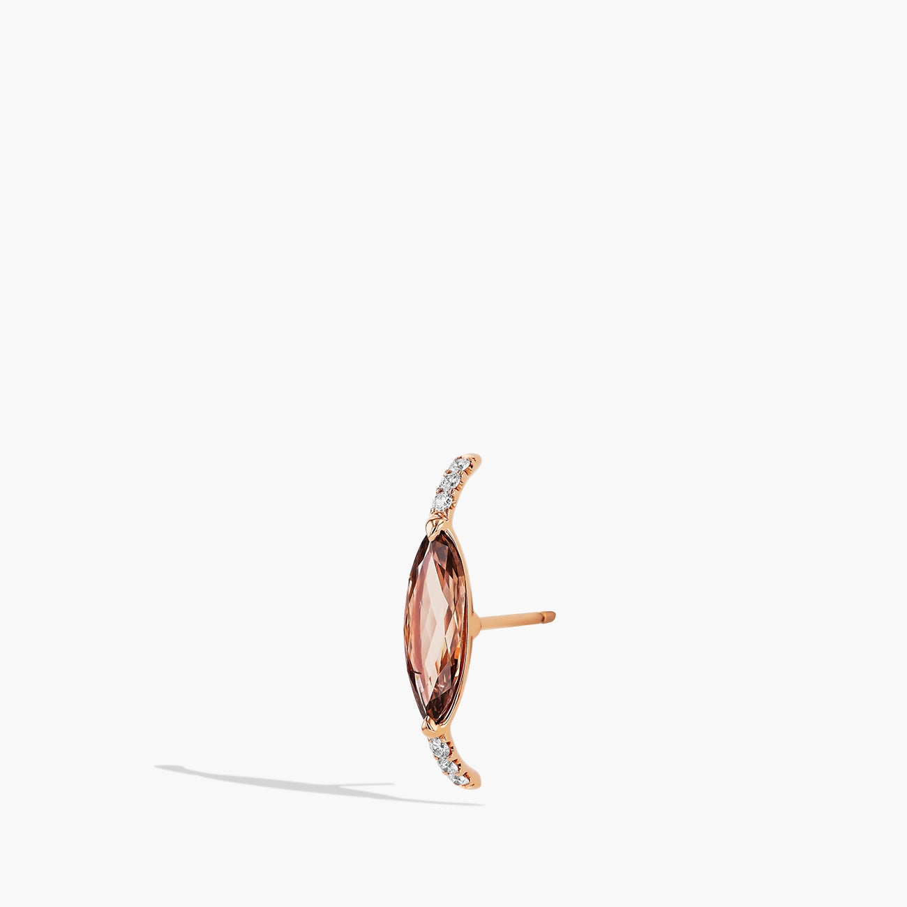Desert Diamond Ear Cuff with Mocha Colored Diamond