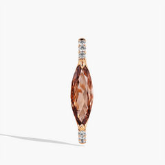 Desert Diamond Ear Cuff with Mocha Colored Diamond