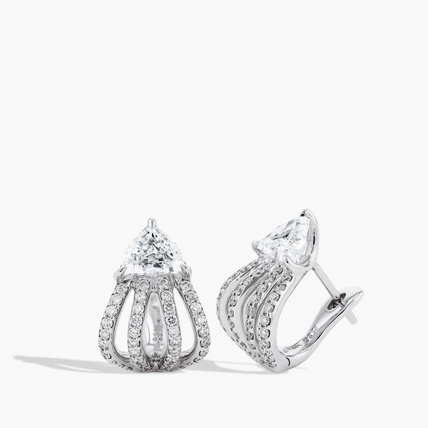 Diamond Cage Earrings