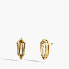 GIA Certified Fancy Brown-Yellow Diamond Kite Stud Earrings