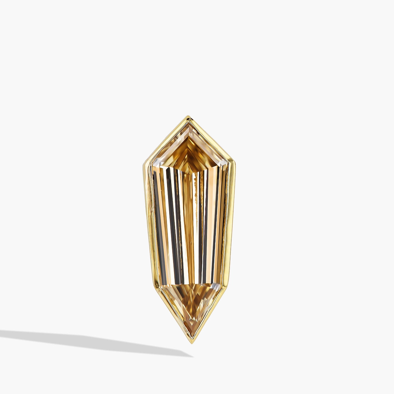 GIA Certified Fancy Brown-Yellow Diamond Kite Stud Earrings