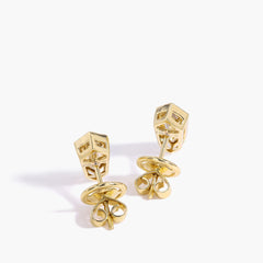 GIA Certified Fancy Brown-Yellow Diamond Kite Stud Earrings