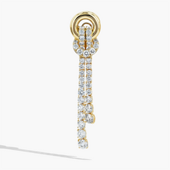 Diamond Knot Drop Earrings