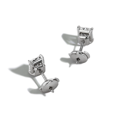 3 Carat Radiant-Cut Diamond Stud Earrings