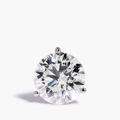 8 Carat Diamond Stud Earrings in 14K White Gold