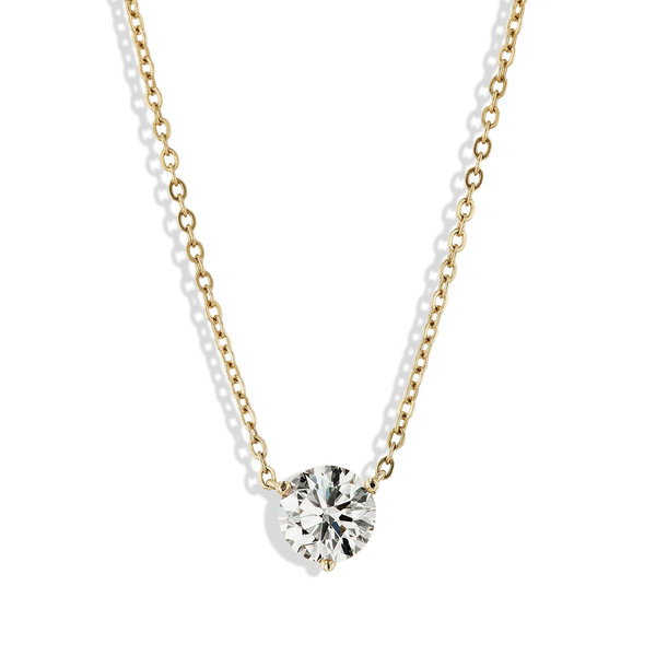 1.70 Carat Solitaire Pendant Necklace