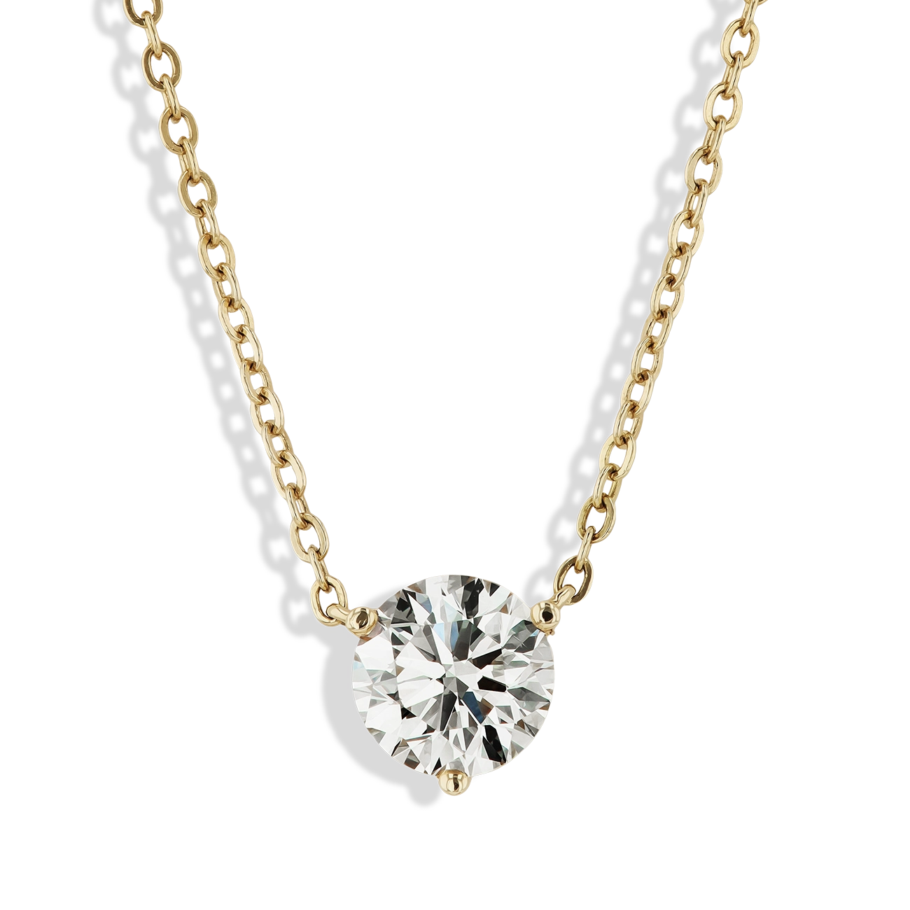 1.70 Carat Solitaire Pendant Necklace