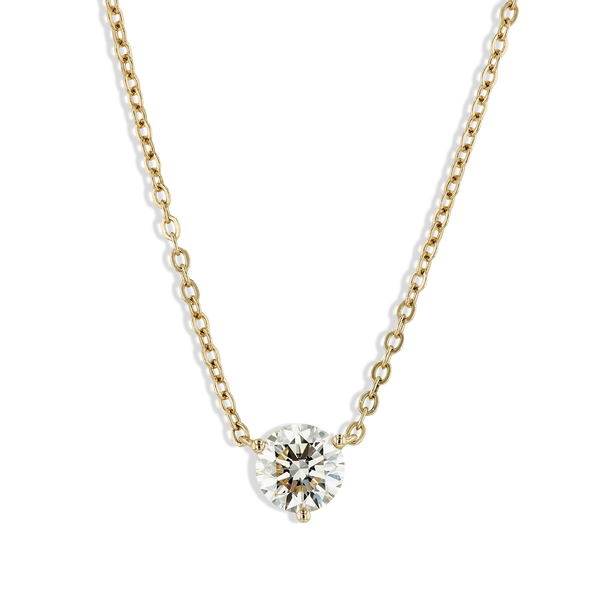 1.34 Carat Solitaire Pendant Necklace