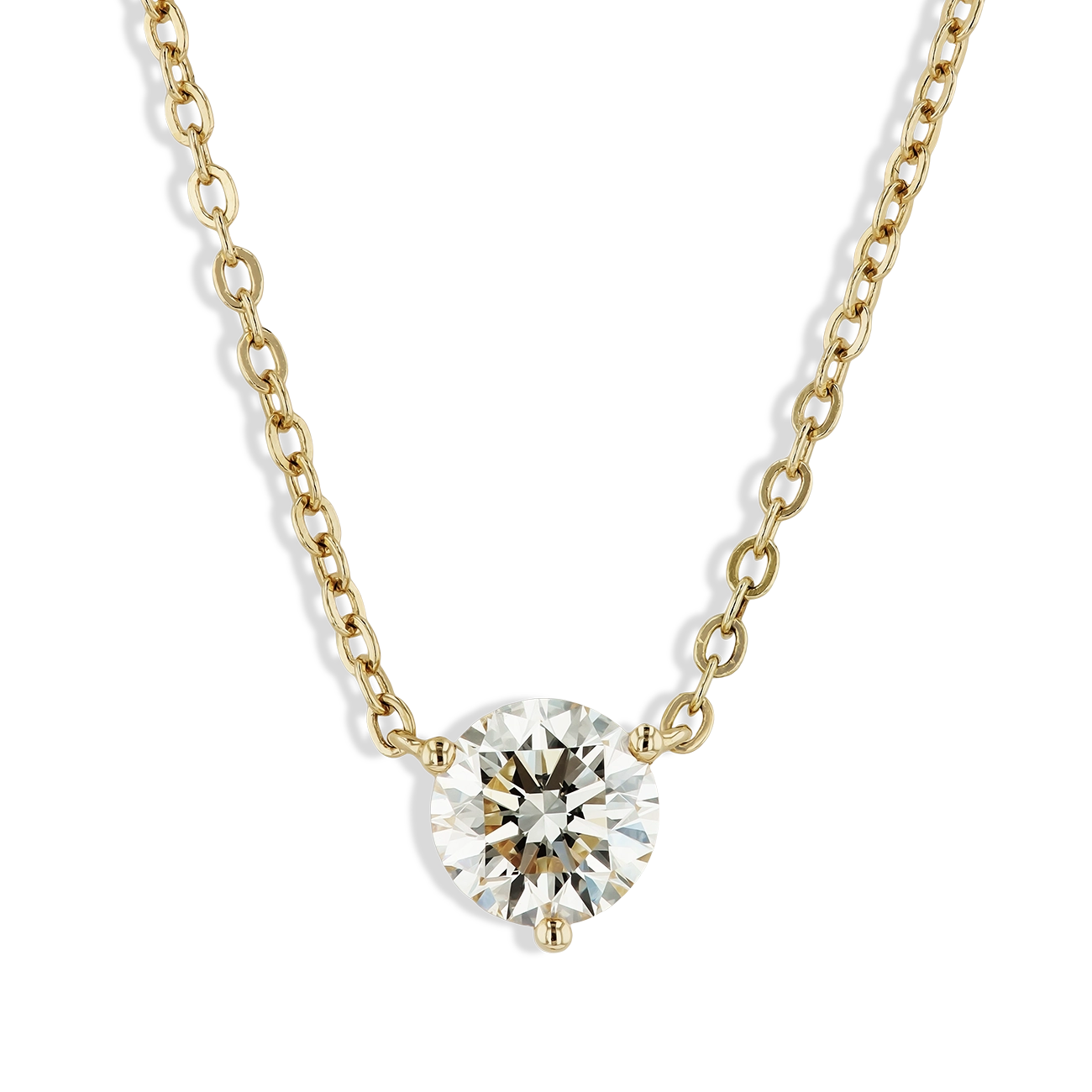 1.34 Carat Solitaire Pendant Necklace